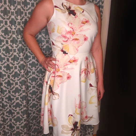 White House Black Market A line floral dress White House Black Market A line floral dress